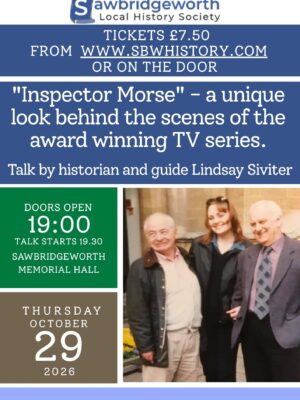 Ticket for Talk on "Inspector Morse" - a unique look behind the scenes of the filming of the award winning TV series
