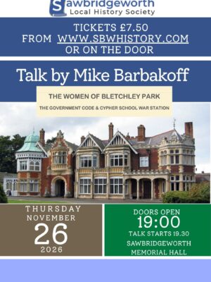 Ticket for Talk on The Women of Bletchley Park by Mike Barbakoff